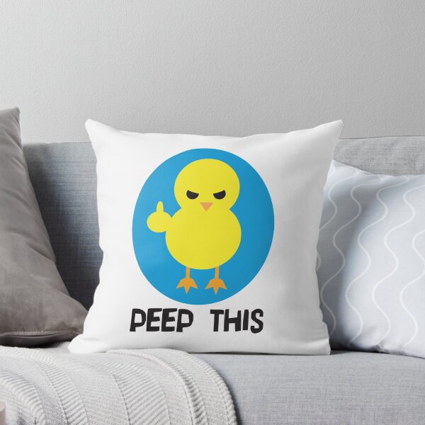 Item preview, "Peep This" angry chick Sticker designed and sold by TimLaufer.