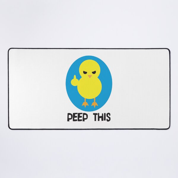 Item preview, "Peep This" angry chick Sticker designed and sold by TimLaufer.