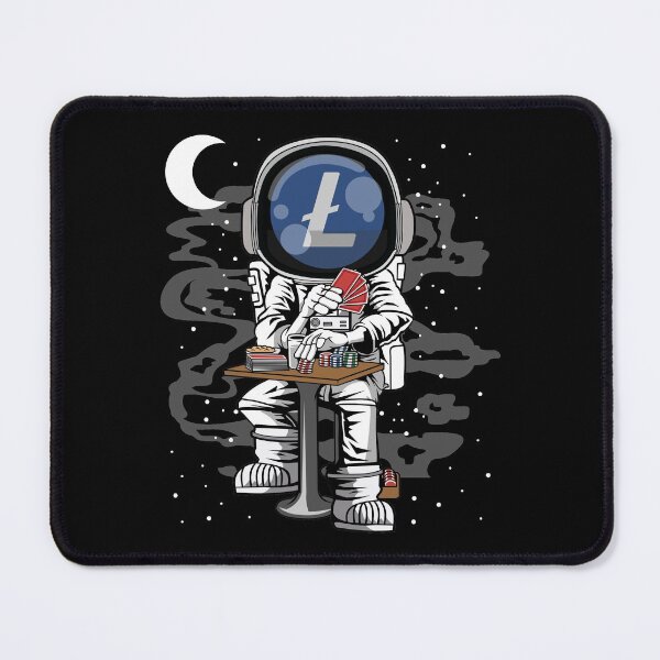 Item preview, Astronaut LiteCoin LTC To The Moon Crypto Token Blockchain Cryptocurrency Wallet designed and sold by JaxonBrown.