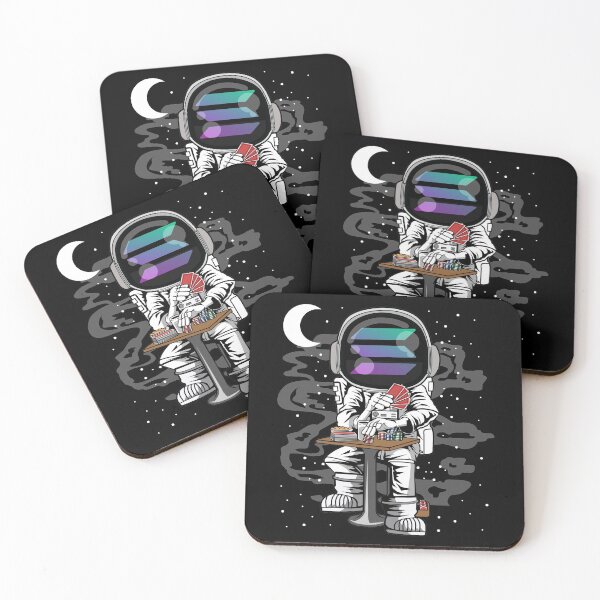 Item preview, Astronaut Solana SOL Coin To The Moon Crypto Token Blockchain Cryptocurrency Wallet designed and sold by JaxonBrown.