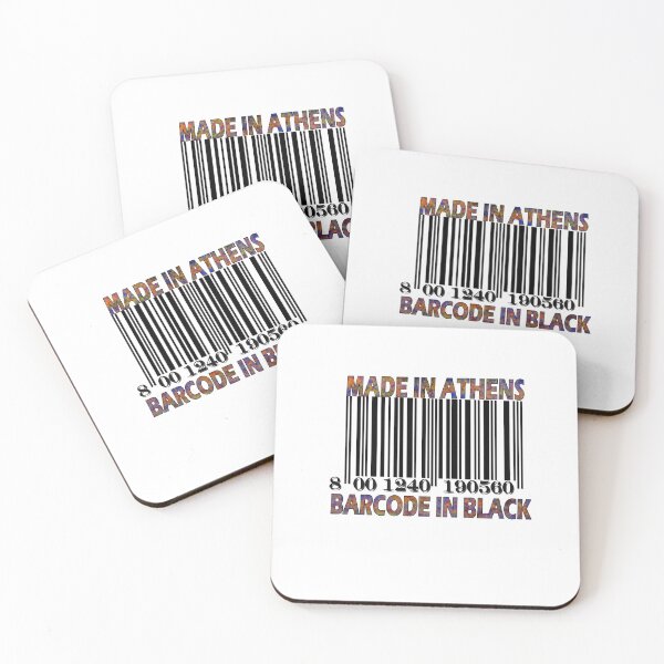 Item preview, Made in ATHENS  Barcode in BlacK designed and sold by Grimecrom.