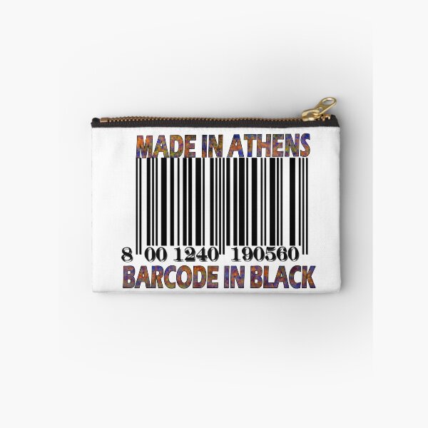 Item preview, Made in ATHENS  Barcode in BlacK designed and sold by Grimecrom.