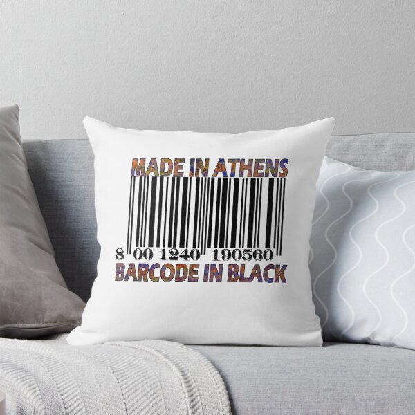 Item preview, Made in ATHENS Barcode in BlacK designed and sold by Grimecrom.