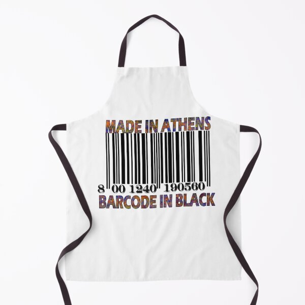 Item preview, Made in ATHENS Barcode in BlacK designed and sold by Grimecrom.