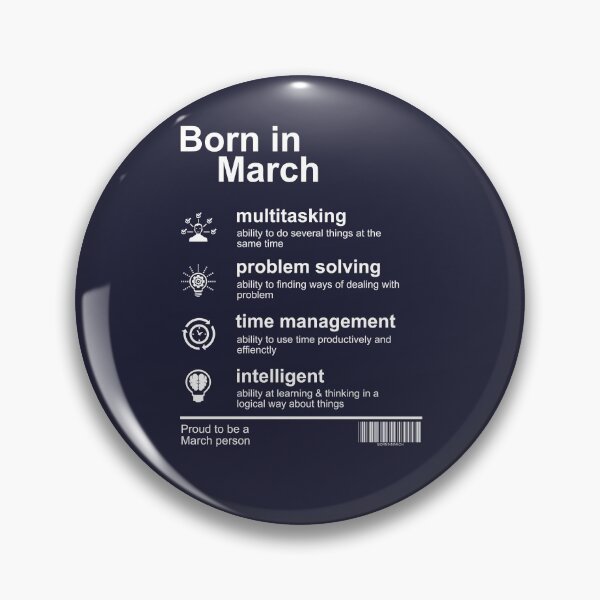 Item preview, Born In March Traits designed and sold by Dewirumbaina.