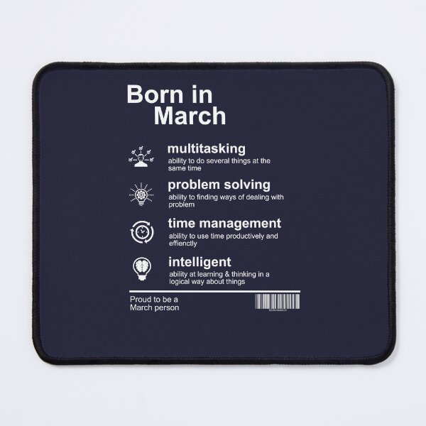 Item preview, Born In March Traits designed and sold by Dewirumbaina.