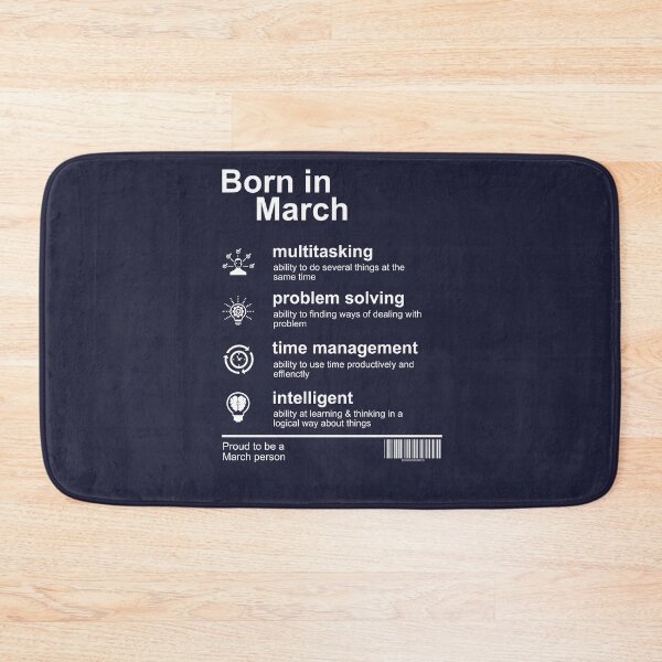 Item preview, Born In March Traits designed and sold by Dewirumbaina.