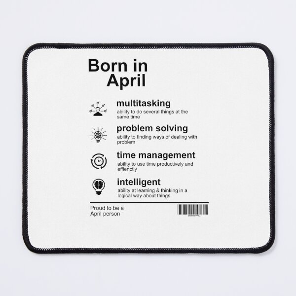 Item preview, Born In April Traits designed and sold by Dewirumbaina.
