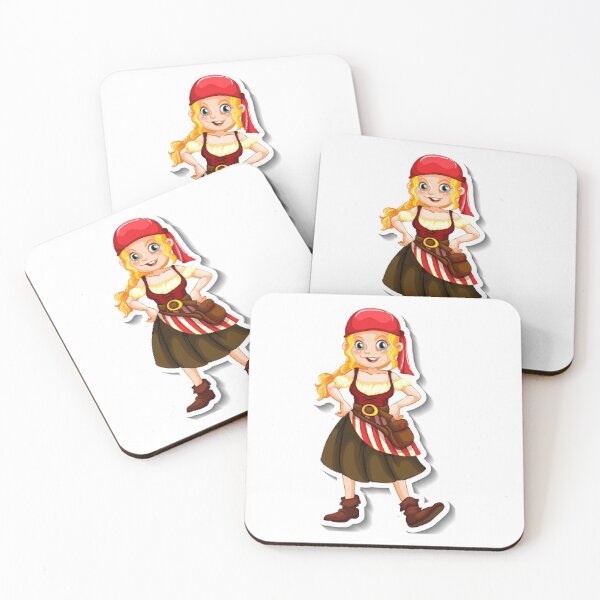 Item preview, Ahoy Matey, Swashbuckling Girl Pirate Searching For Treasure - Children Apparel and Decor. designed and sold by lduke47.