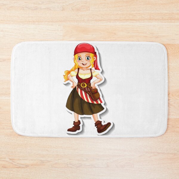Item preview, Ahoy Matey, Swashbuckling Girl Pirate Searching For Treasure - Children Apparel and Decor. designed and sold by lduke47.
