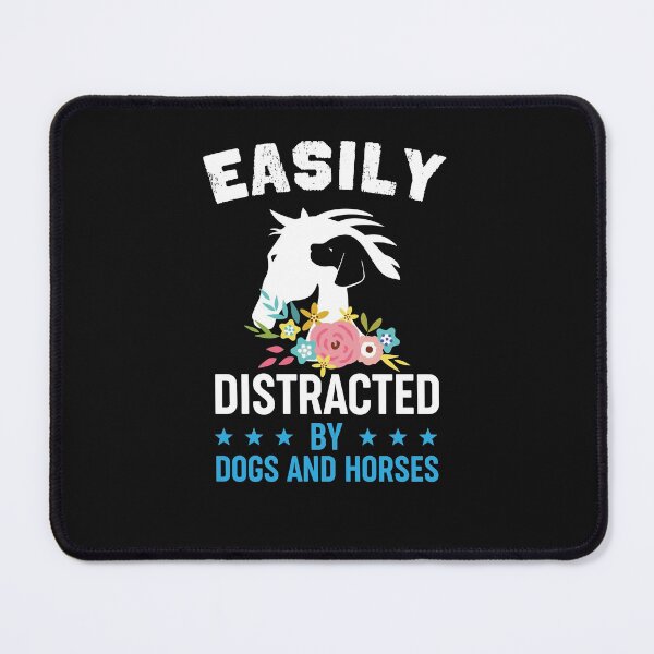 Item preview, Easily Distracted By Dogs And Horses - Cute Dog And Horse Lover Gift designed and sold by lou731.