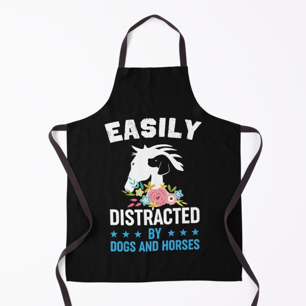 Item preview, Easily Distracted By Dogs And Horses - Cute Dog And Horse Lover Gift designed and sold by lou731.