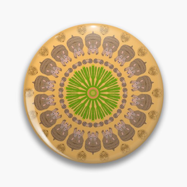 Item preview, Amazing Armadillo Mandala Design designed and sold by MandalaZoo.
