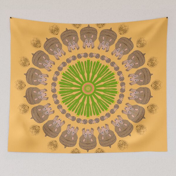 Item preview, Amazing Armadillo Mandala Design designed and sold by MandalaZoo.