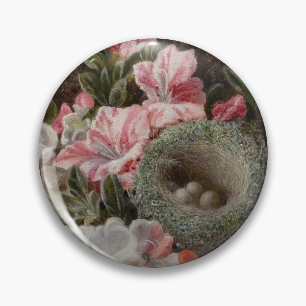 Item preview, George Clare - Still Life of Flowers and Birds Nest designed and sold by Rehs.