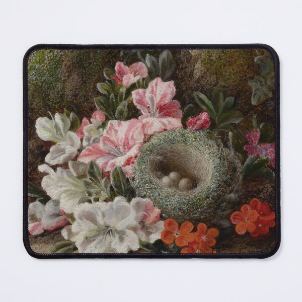 Item preview, George Clare - Still Life of Flowers and Birds Nest designed and sold by Rehs.