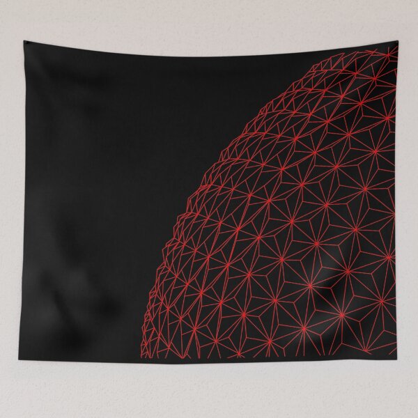Item preview, Spaceship Earth Outline (Red) designed and sold by Tacopia.