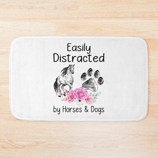 Item preview, EASILY DISTRATED BY HORSES AND DOG designed and sold by KirstixCo.