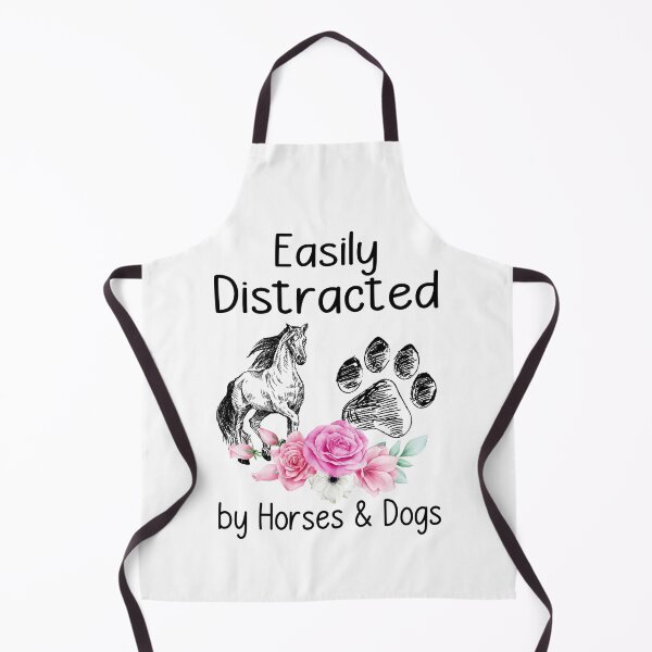 Item preview, EASILY DISTRATED BY HORSES AND DOG designed and sold by KirstixCo.