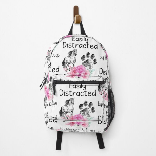 Item preview, EASILY DISTRATED BY HORSES AND DOG designed and sold by KirstixCo.