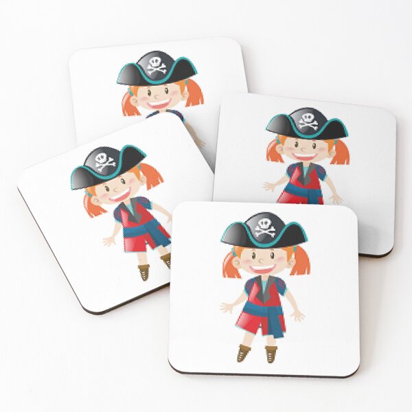 Item preview, Ahoy Matey, Swashbuckling Girl Pirate Searching For Treasure - Children Pirate Apparel and Decor. designed and sold by lduke47.