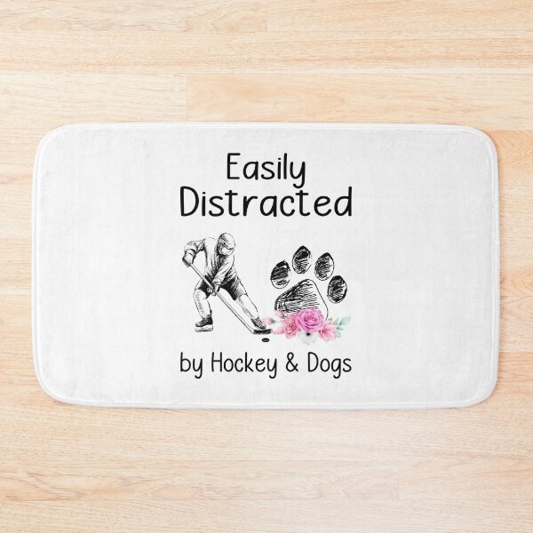 Item preview, EASILY DISTRATED BY ICE HOCKEY AND DOG designed and sold by KirstixCo.