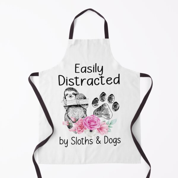 Item preview, EASILY DISTRATED BY SLOTH AND DOG designed and sold by KirstixCo.