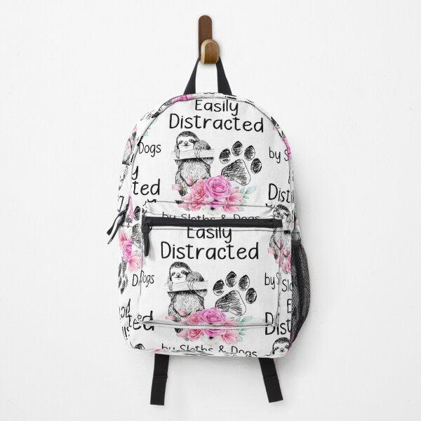 Item preview, EASILY DISTRATED BY SLOTH AND DOG designed and sold by KirstixCo.