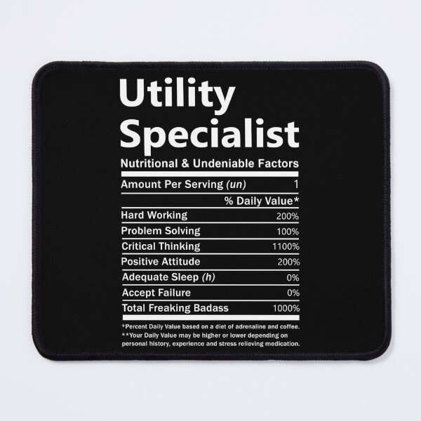 Item preview, Utility Specialist T Shirt - Nutritional and Undeniable Factors Gift Item Tee designed and sold by oslandefren.