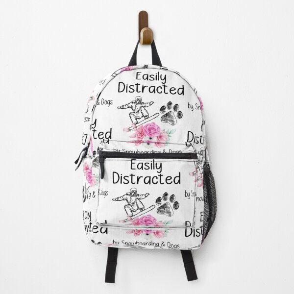 Item preview, EASILY DISTRATED BY SNOWBOARDING AND DOG designed and sold by KirstixCo.