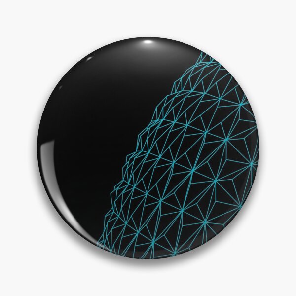 Item preview, Spaceship Earth Outline (Cyan) designed and sold by Tacopia.