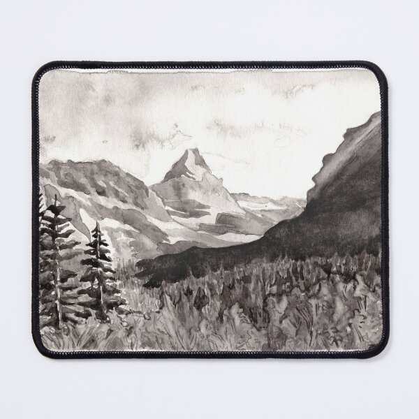 Item preview, Watercolor Mountain Scene , Montana designed and sold by Amanda Irene.
