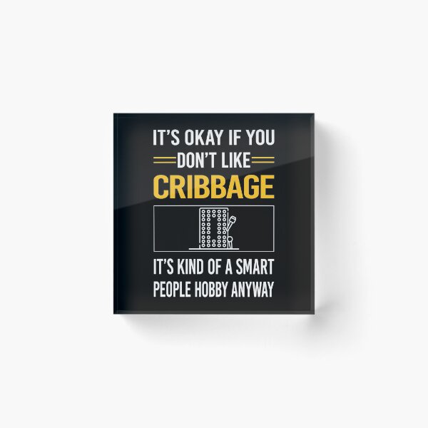 Item preview, Funny Smart People Cribbage Crib designed and sold by fatherbarliman.