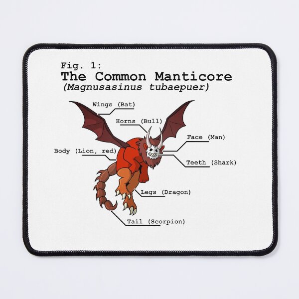 Item preview, Manticore Diagram designed and sold by So Okay Here's the Thing.