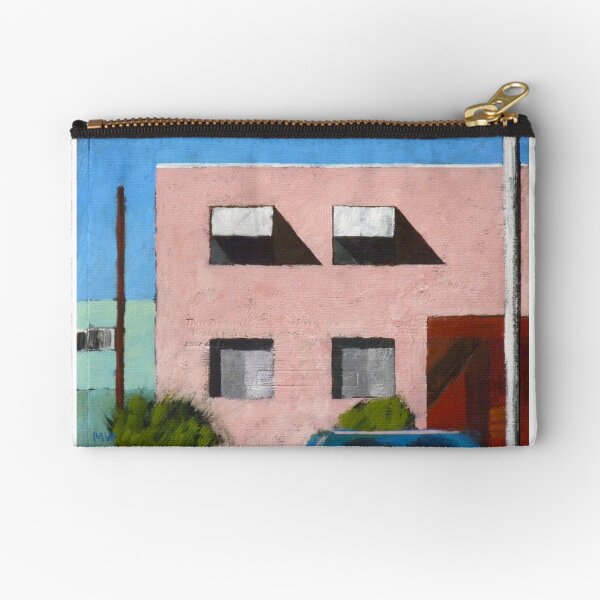 Pink Apartments (Abstract) Zipper Pouch
