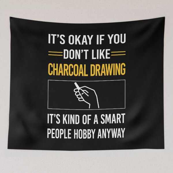 Item preview, Funny Smart People Charcoal Drawing designed and sold by fatherbarliman.