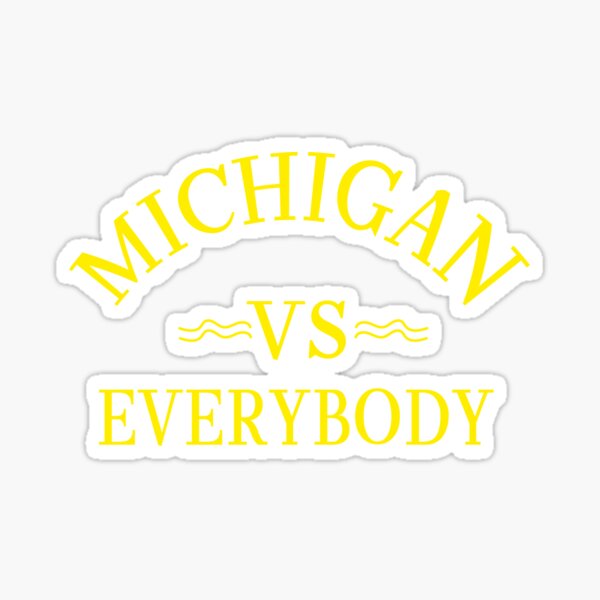 Vintage retro Detroit vs Everybody  Sticker for Sale by 187designz