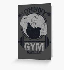 Johnny Gym Greeting Card
