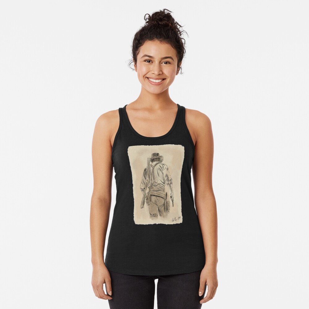 Vista previa del artículo con la obra «Camiseta con espalda nadadora», diseñado y vendido por Luke-Simson.