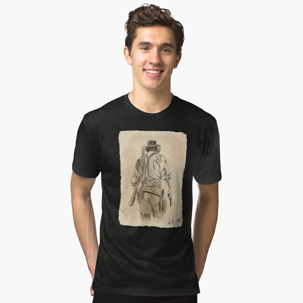 Vista previa del artículo con la obra «Camiseta de tejido mixto», diseñado y vendido por Luke-Simson.