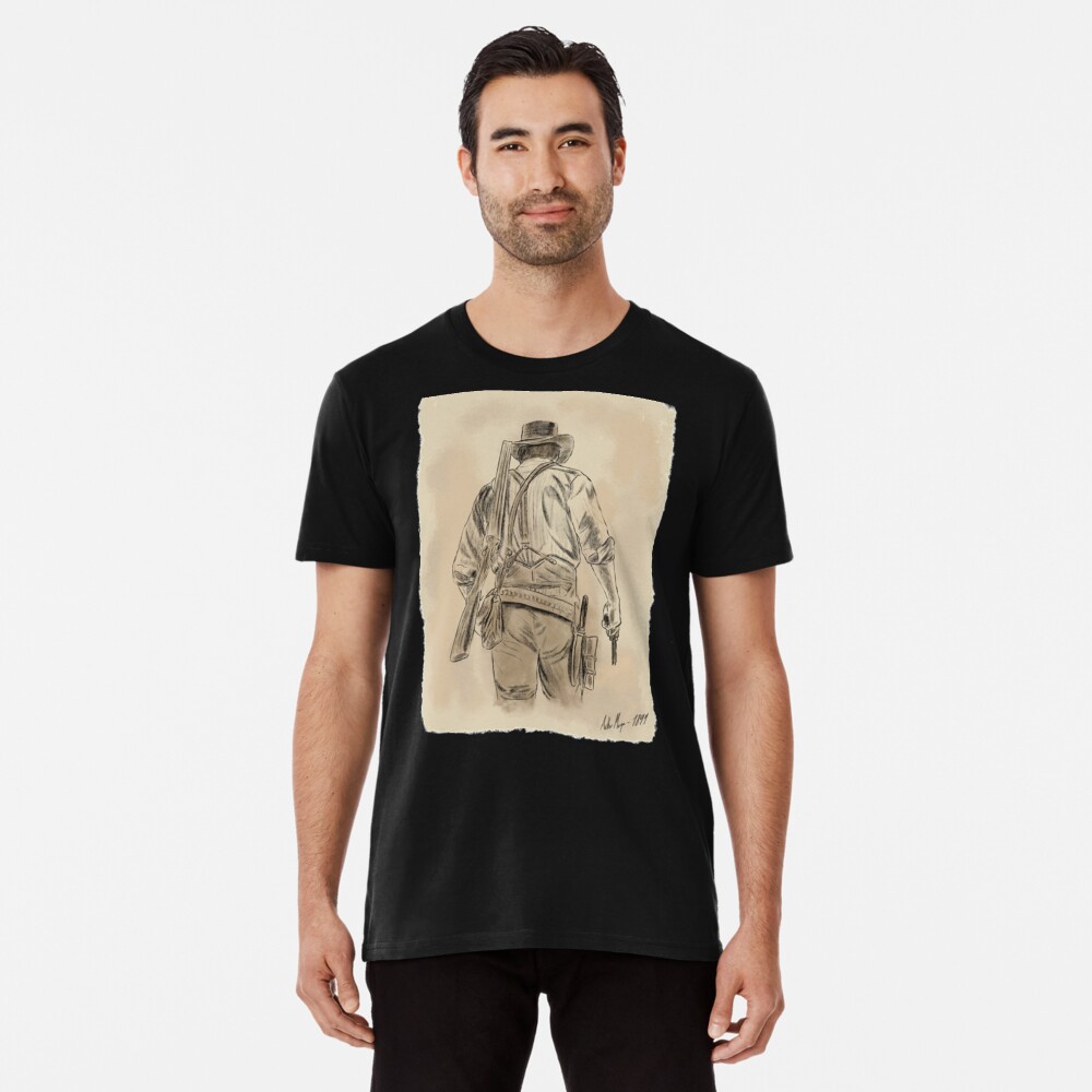 Vista previa del artículo con la obra «Camiseta premium», diseñado y vendido por Luke-Simson.