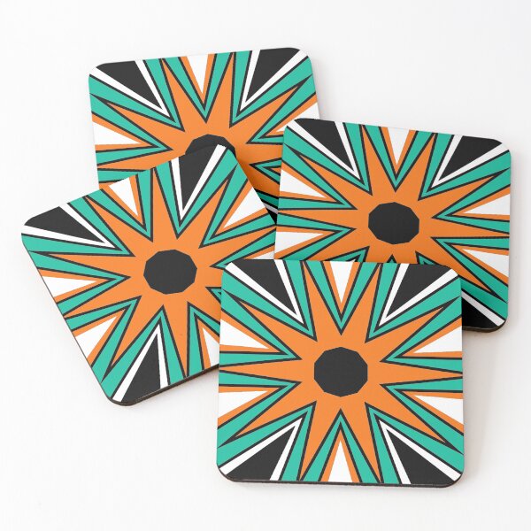 Item preview, Teal and Orange Star Burst designed and sold by SillaHoekstra.