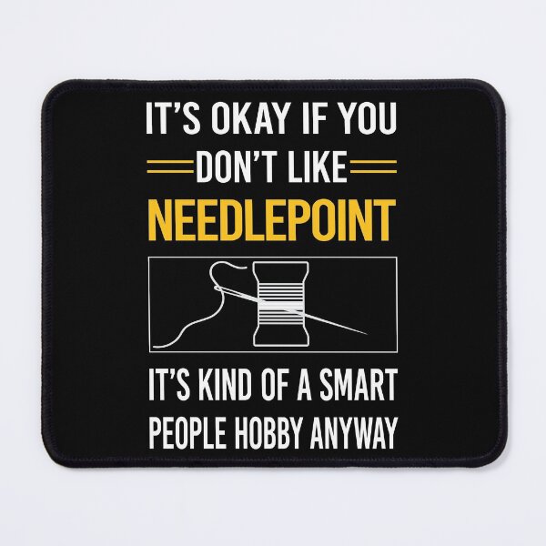 Item preview, Funny Smart People Needlepoint Canvas Work designed and sold by RandalDavis.