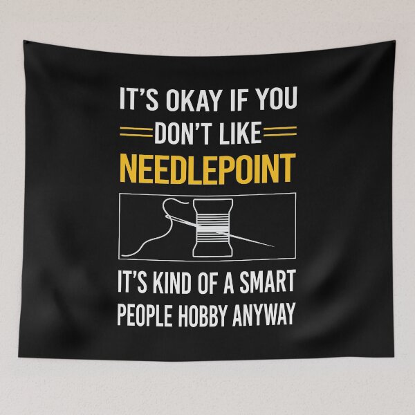 Item preview, Funny Smart People Needlepoint Canvas Work designed and sold by RandalDavis.