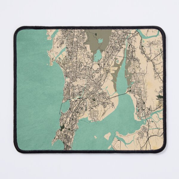 Item preview, Mumbai City Map of India - Vintage designed and sold by deMAP.