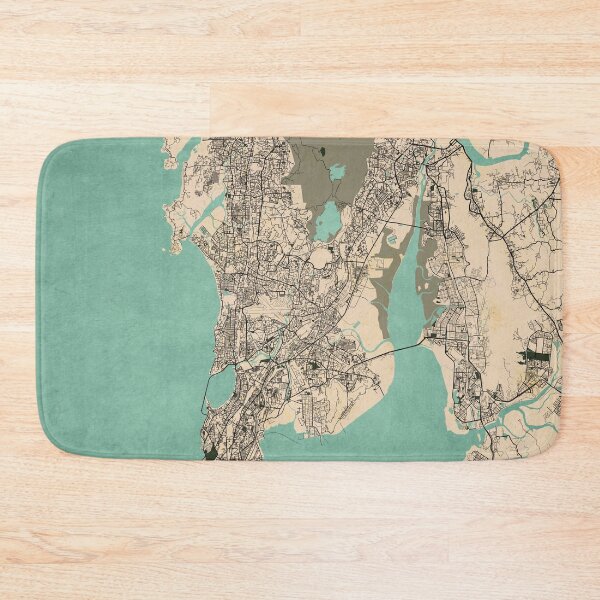 Item preview, Mumbai City Map of India - Vintage designed and sold by deMAP.