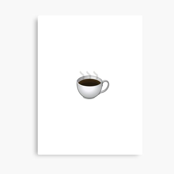 "Hot Coffee Emoji" Canvas Print for Sale by stamus Redbubble