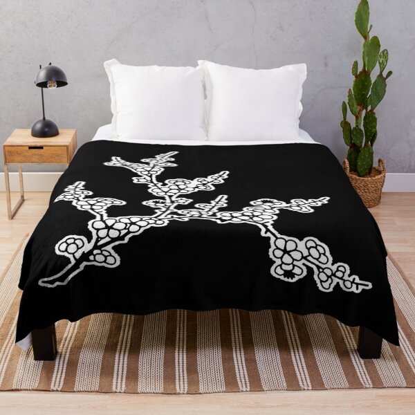 Item preview, Wide Branch of Blossoming Ume - Black and White designed and sold by BReinbold.