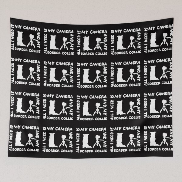 Item preview, All I need is my camera and my Border Collie designed and sold by Fitandstylish.