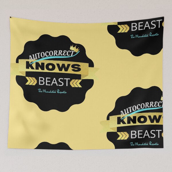 Item preview, Funny Autocorrect Knows Beast Design designed and sold by TheReporter1.